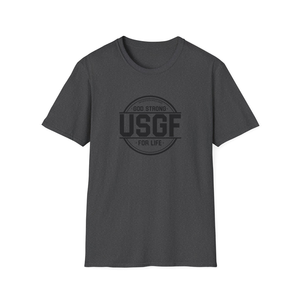 USGF God Strong For Life — Catholic Faith T-Shirt