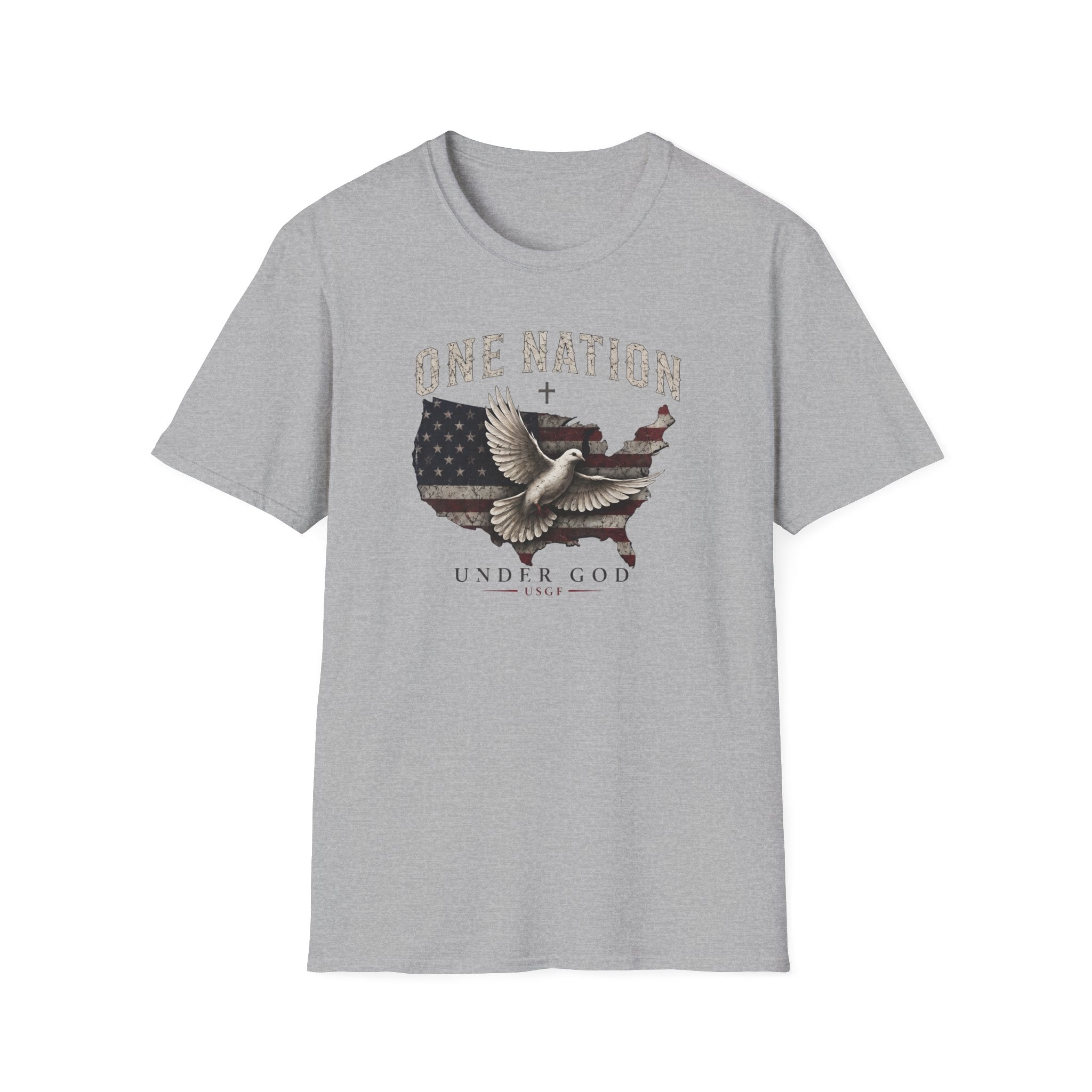 One Nation Under God T-Shirt — American Flag Tee