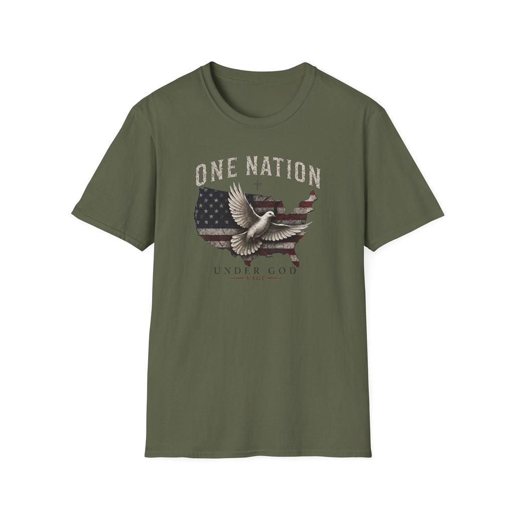 One Nation Under God T-Shirt — American Flag Tee