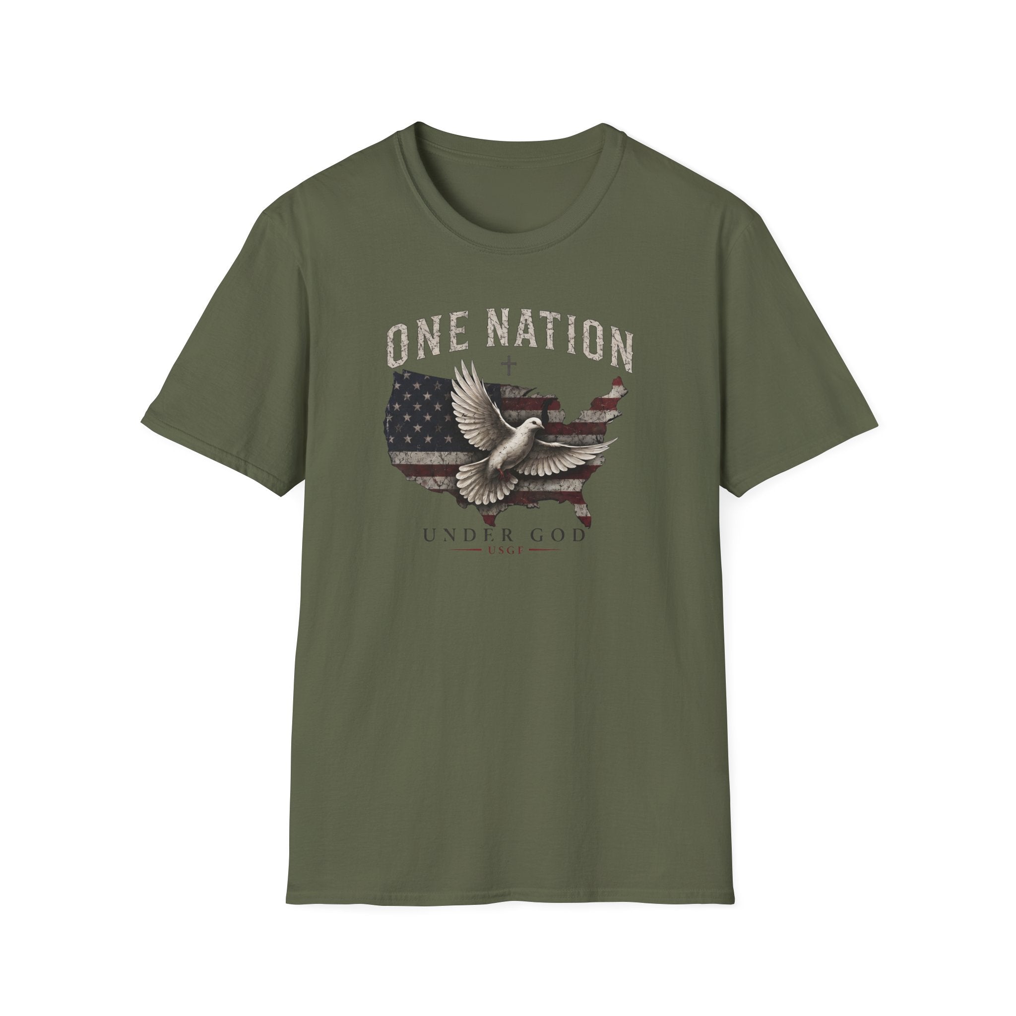 One Nation Under God T-Shirt — American Flag Tee